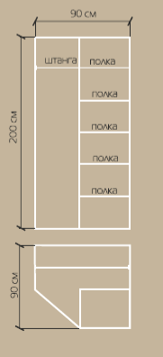 Шкаф угловой "Лира"